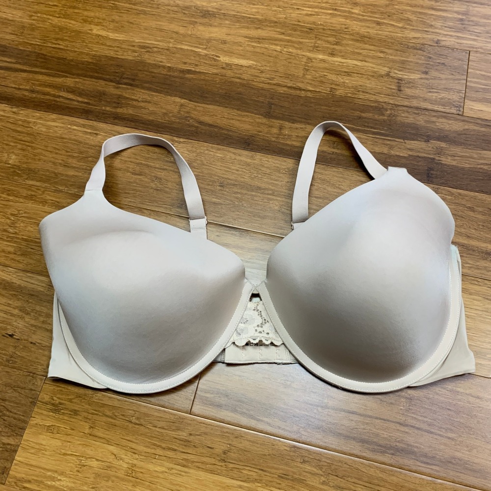 Maidenform T-Shirt Bra DM7549 Womens Size 38DD Beige Underwire Lace Comfortable‎